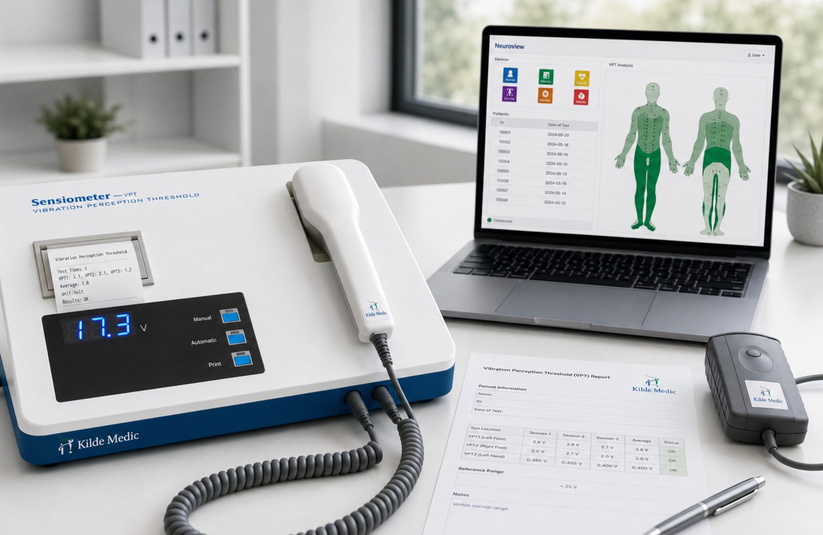 Digitale biotesiometre til VPT-måling